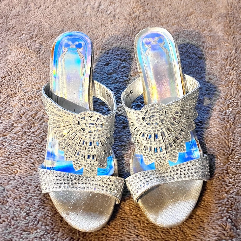 Gem Slip On Heels